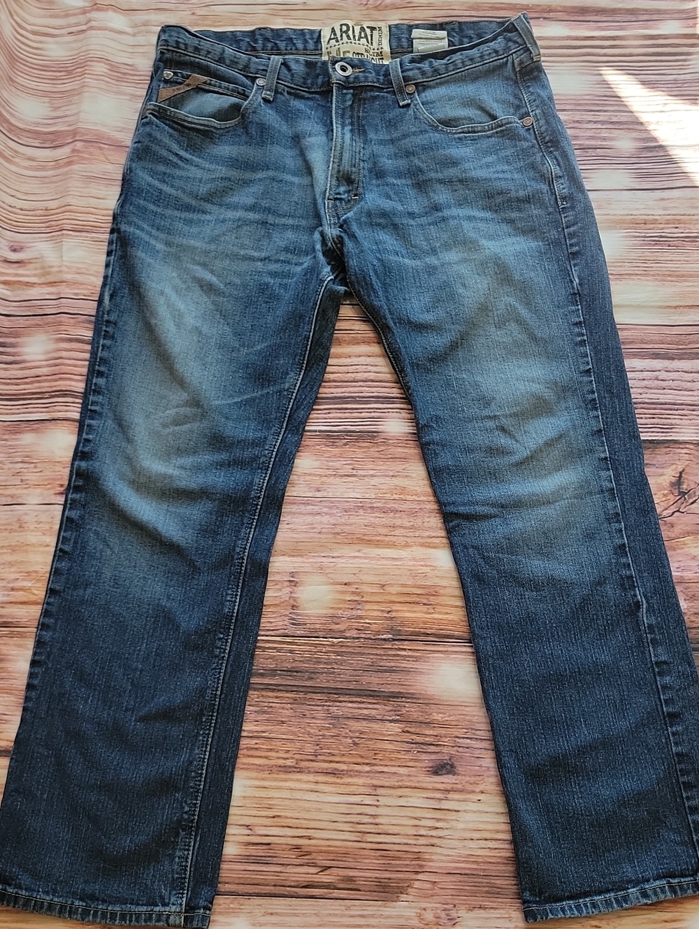 Mens Ariat Jeans M5 Slim Straight  36x32